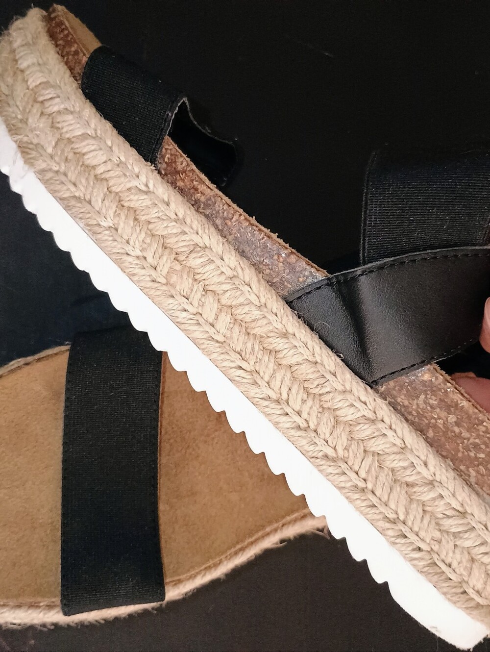 NWOT | Steve Madden Black Jaklin Espadrille - Picture 4 of 11